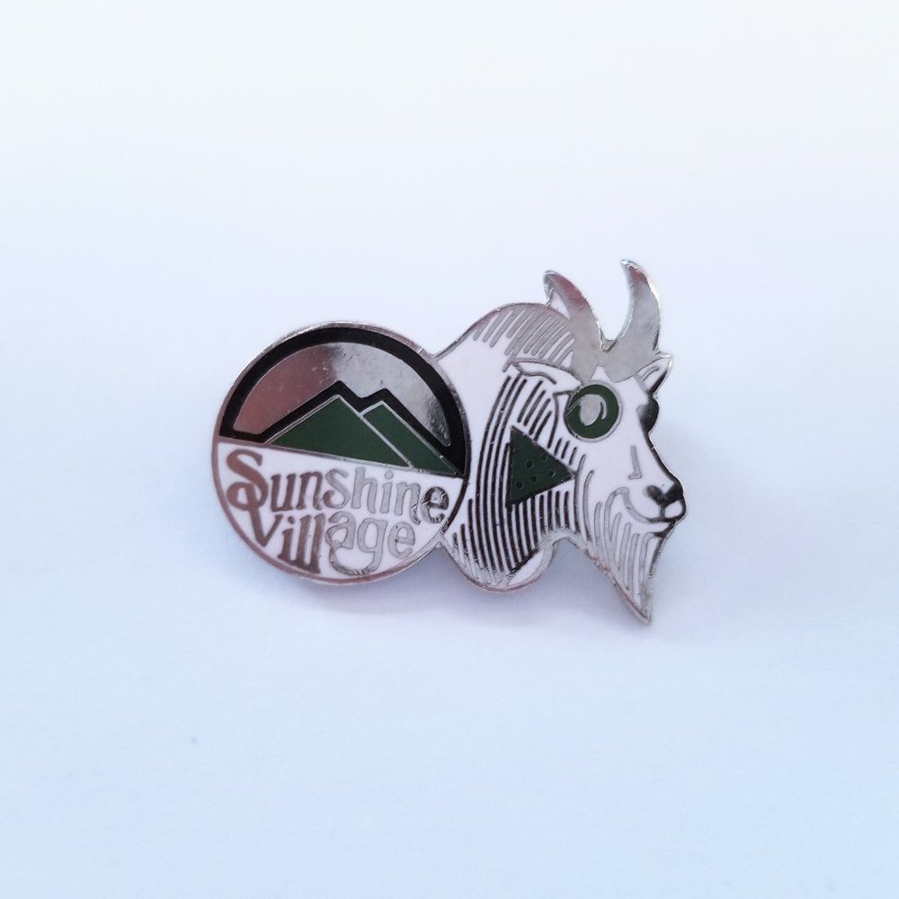 Vintage Banff Sunshine Village ski resort pin